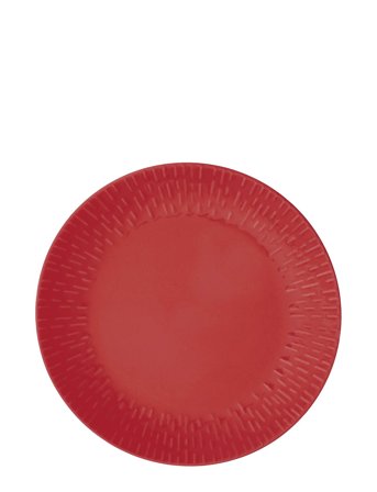 Confetti Lunch Plate W/Relief 1 Pcs . Giftbox Red Aida