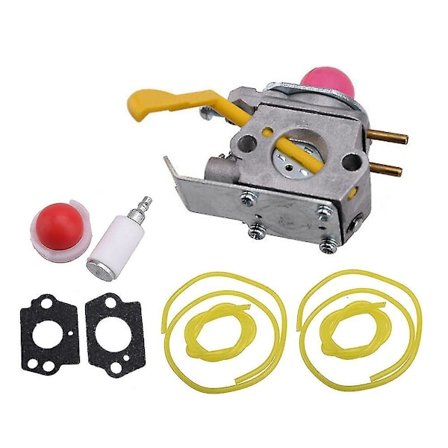Förgasare med packningssats passar kompatibel Jonsered Gt2124c Partner B250 Colibri Primer Bulb Bränslefilter Bränsleledningar Trimmer Gräsklippare 