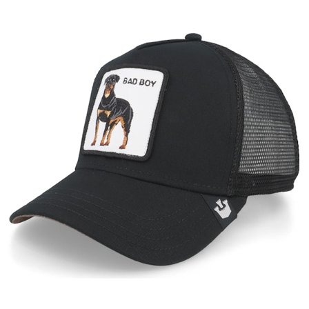 Goorin Bros. - Svart trucker Keps - The Baddest Boy Black Trucker @ Hatstore