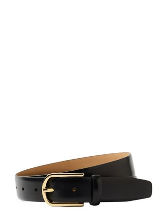 Slfiona Leather Belt Noos Black Selected