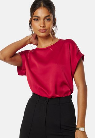 VILA-Viellette S/S Satin Top-42
