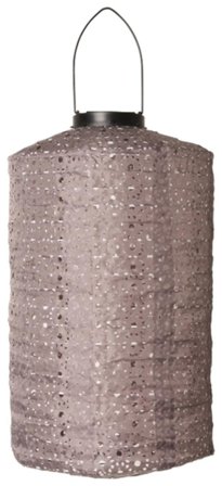 C'est Bon Lanterne Solcelle Cylinder Mørk-Grå H33