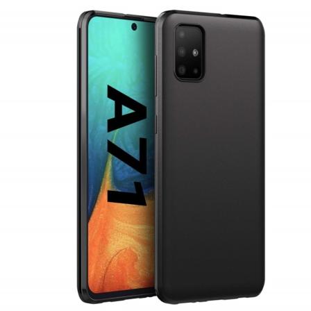 Deksel i gummi, Samsung A71 4G - Matt overflate Black