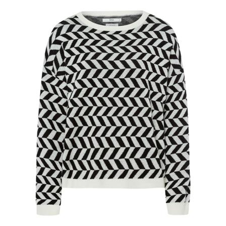 Brax, Round-neck Knitwear Zwart, Dames, Maat:L
