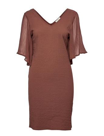 Crlea Dress Brown Cream
