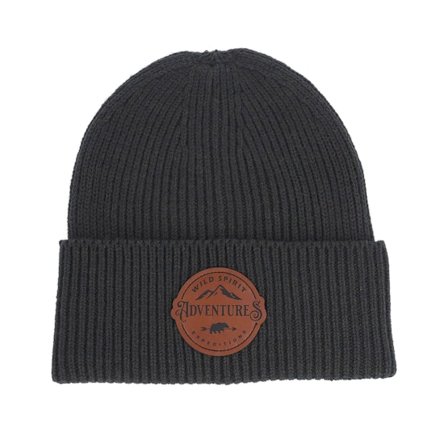 Wild Spirit - Grau Cuff Mütze - Adventures Expeditions Charcoal Oversized Beanie @ Hatstore