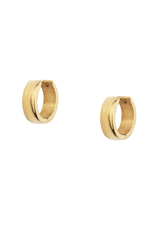 Mockberg Chunky Gold Hoops Medium Smycken & klockor Dam Guld