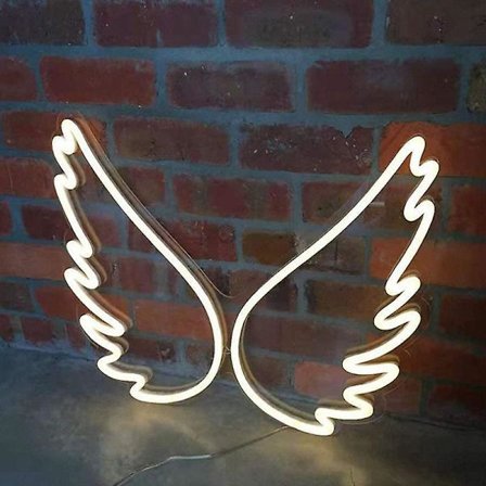 1 stk romdekor neonlys LED-vingerlys USB-drevet bakplan nattlampe for kjøkkenrestaurant veggdekorasjon bursdagsgave