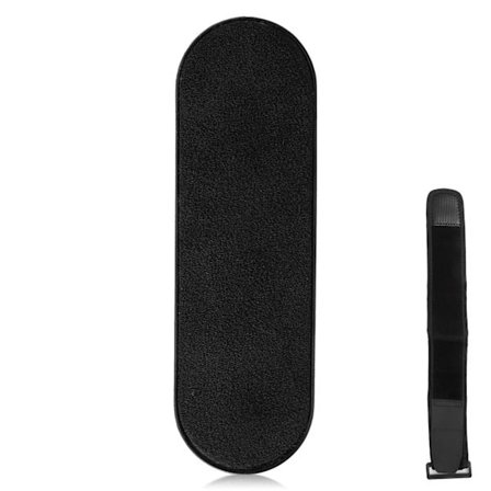 MOMOSTICK Mobiltelefon Stick Pad Finger Rem Stöd Grepp Stativ med Mobiltelefon Armband Svart