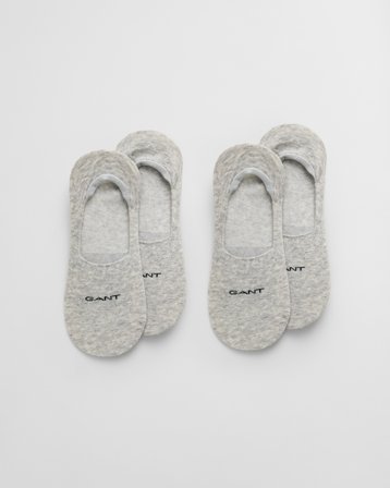 GANT Herren 2er-Pack Invisible Socken (40-42) Schwarz Grau