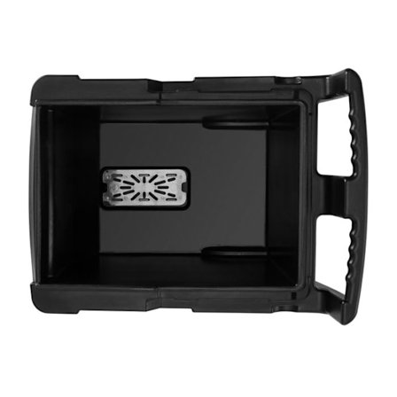 Kommersiel isterningmaskine-Duoku-Kapacitet på 56,7 kg-Isoleret transportkasse 800 x 580 x 740 mm-Udstyret med 4 hjul