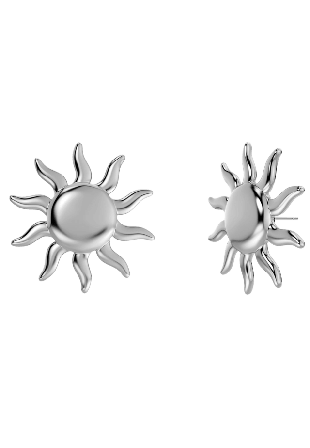 Edblad Sun Studs L Steel Smycken & klockor Dam Grå ONESIZE