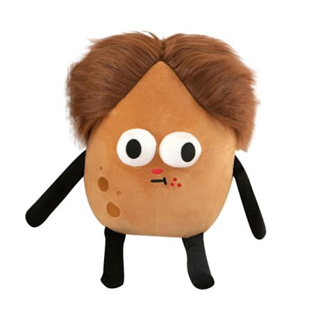 Eksploderende Håret Kartoffel Plyslegetøj, Grimme Søde Plysdukker, Sjove Dukker Børnelegetøj Brun