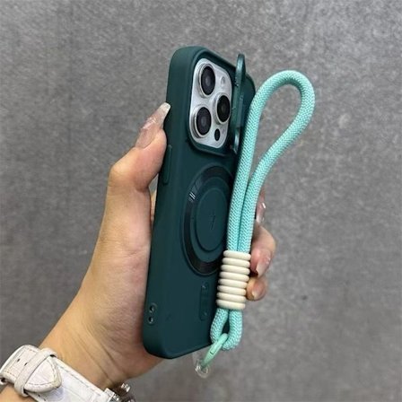 Skal för iPhone 17 Pro Max + Snodd och magnetisk linshållare