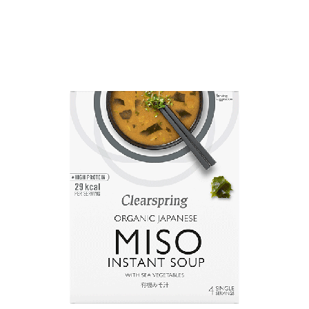 Clearspring Misosoppa med alger 4x10 g