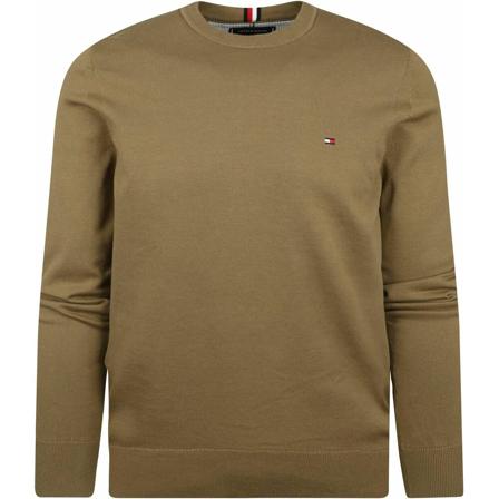 Tommy Hilfiger Round-neck Strik Grøn, Herre Strik, Størrelse: XL