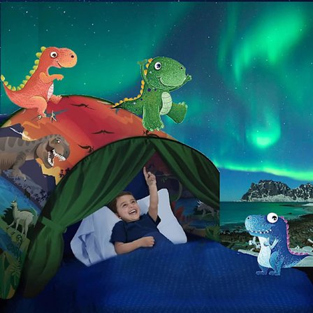 Lasten sänkyteltta, avaruusteltta pojille, ponnahdusleikkiteltta lapsille, kerrossänky teltta leikkimökki sänky 4