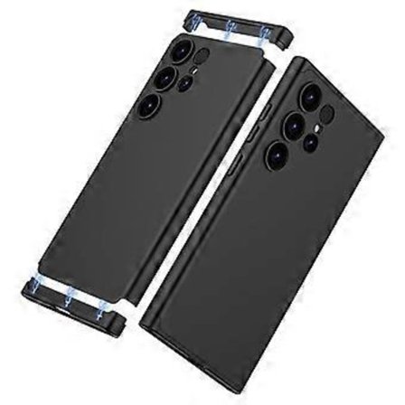 Kompatibel til Samsung Galaxy S24 Ultra Cover 3-delt Mat Overflade Hårdt PC Skal Telefon Cover