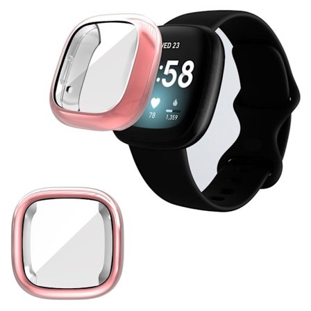 ENKAY HAT PRINCE hållbar ram för Fitbit Sense / Versa 3 - rosa