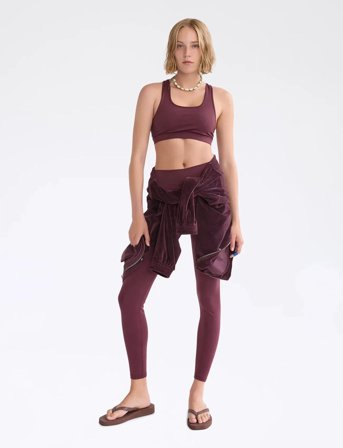 7 DAYS Active Signature Tights - Burgundy - XL