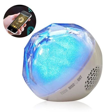 Højtaler kugle LUNAVO spot bærbar bluetooth højttaler ipx6 bluetooth 5.1 vandtæt med farverige LED-lys USB-enhed