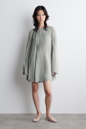 COS Women's Petal Mini Dress in Grey