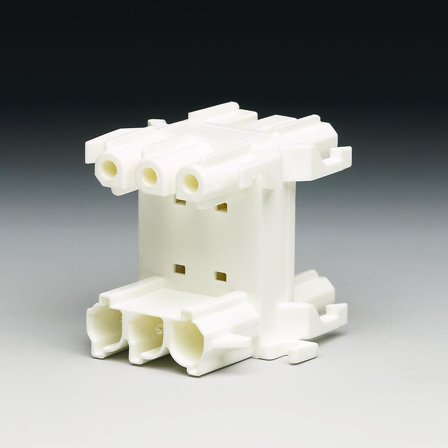 Ensto NAD3.W Förgreningsblock 3 poler, Anslutningsdon & kablar