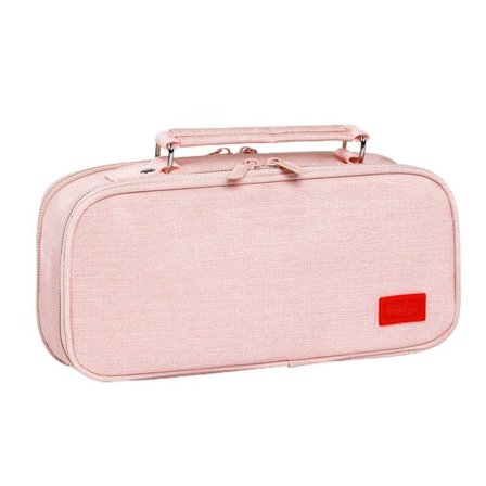 Pennfodral, stort pennfodral med motiv från gymnasiet rosa KLB