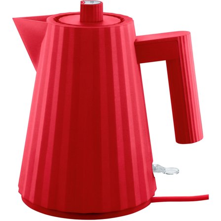 Alessi MDL06 Plissé vattenkokare 1 liter, röd | Köksmaskiner > Vattenkokare | Bagaren och Kocken