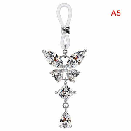 1 stk Sexy dusk Crystal Butterfly anheng brystvorte Ring for Wom