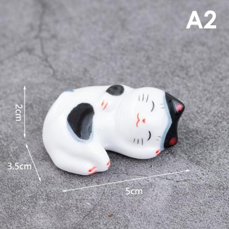 Lucky Cat pinner Holder Keramiske pinner Keramisk hjemmedekorasjon A2