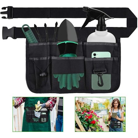 Arbejdsværktøjsbælte med 7 Lommer Handyman Bælte Tømrerbælte Profes