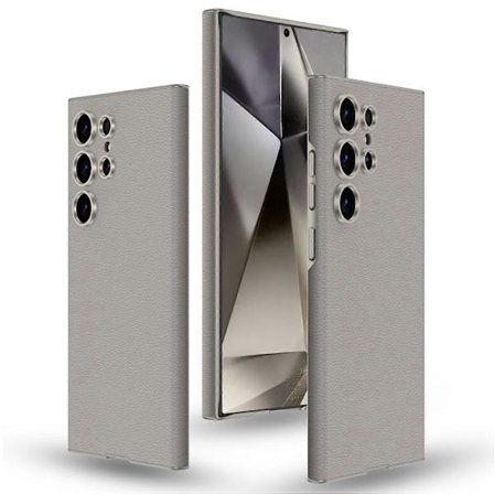 GKK för Samsung Galaxy S24 Ultra PC+PU mobiltelefonfodral, beröring, ultratunt mobiltelefonskydd - Titanium Gray (Titanium Gray)