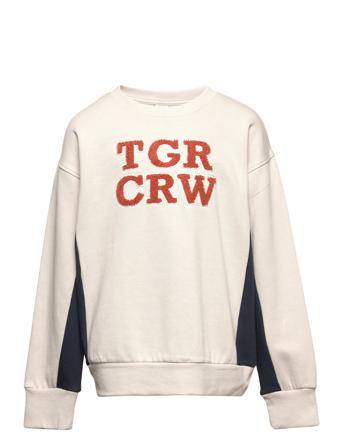Sweatshirt W Embroidery Sweatshirt Trøje Multi/mønstret Lindex