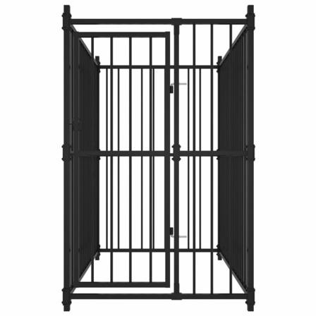 Vidaxl Hundgård För Utomhusbruk 150x100x150 Cm Svart