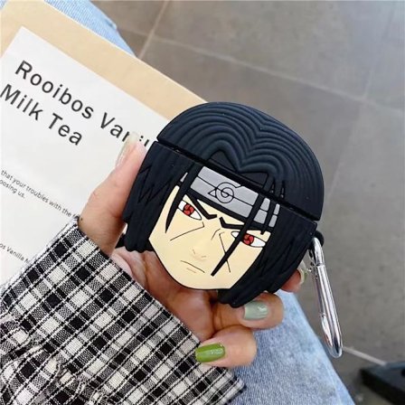 Bandai Naruto 3D silikon Bluetooth case för Airpods 1 2 3 Pro Kawaii Cartoon Anime kringutrustning Presenter