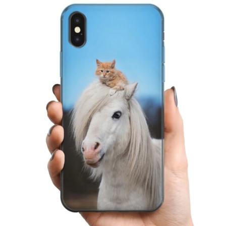 Apple iPhone X TPU Matkapuhelimen kuori Hevonen & Kissan