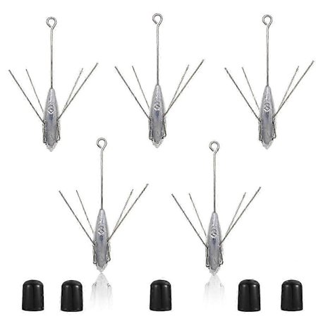 5 st Sputnik Sänke Fiskeutrustning Lång Svans Fiskevikter Bly Saltvatten Surf Casting Sänke