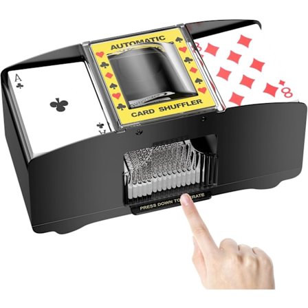 Elektronisk kortblander, automatisk kortblandingsverktøy, for UNO, Poker, Blackjack, Texas Hold'em