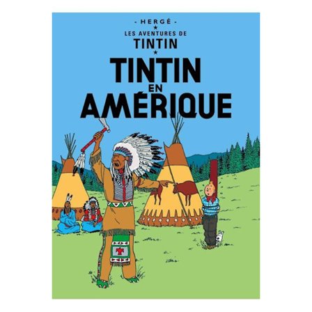 Poster - Tintin en Amérique - Tintin i Amerika