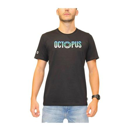 Octopus T-Shirt Sort, Herre