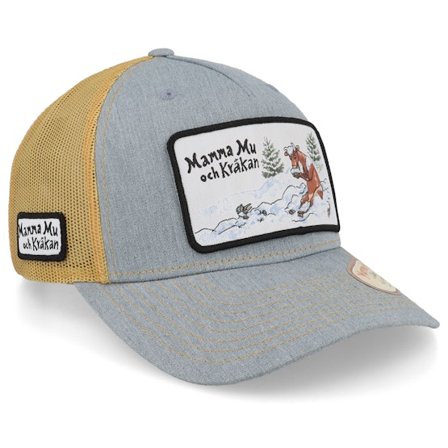 Mamma Mu & Kråkan - Grau Trucker Cap - Vinterlek Grey/Gold Trucker @ Hatstore