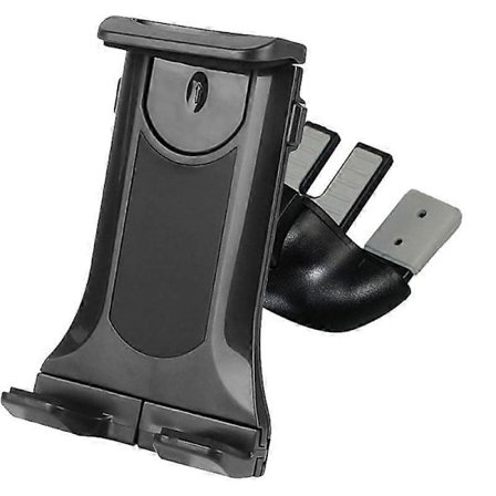 Universell bilholder for CD-spor, kompatibel med iPad iPhone 15 14 mobilfeste uten lader