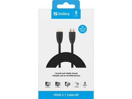 Sandberg HDMI-kabel med Ethernet - 2 m