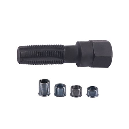 5 stk M14 x 1,25 tennplugg gjenge reparasjonssett, sylinderhode gjenge reparasjonssett, tennplugg gjenge reparasjon, 14mm brotsj sylinder gjenge 