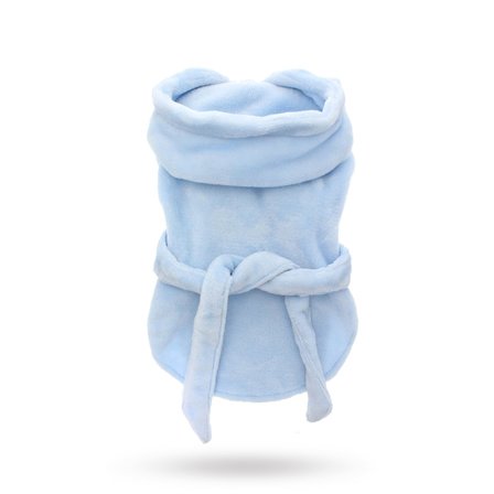 Urban Pup - Blue Plush & Fluffy Terry - Hundebadekåpe - Hundeklær, Koseklær, Fest & Utkledning, Hundesko på Doggie.no