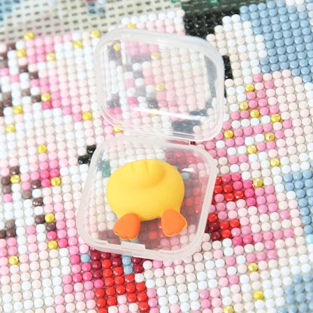 3stk Diamant Maleri Deksel Holder Magnet Cover Minders GUL