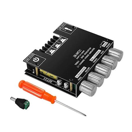 Ljudförstärkningskort Bluetooth 50Wx2 & 100W 2.1 Kanal med Diskant- & Baskontroll DIY Högtalare Hemmabio