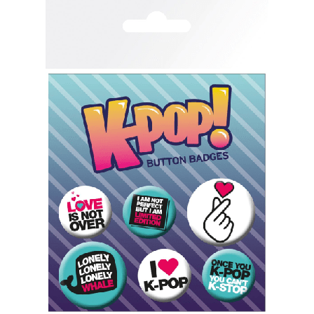 Badge Pack - K-POP Quotes multifärg