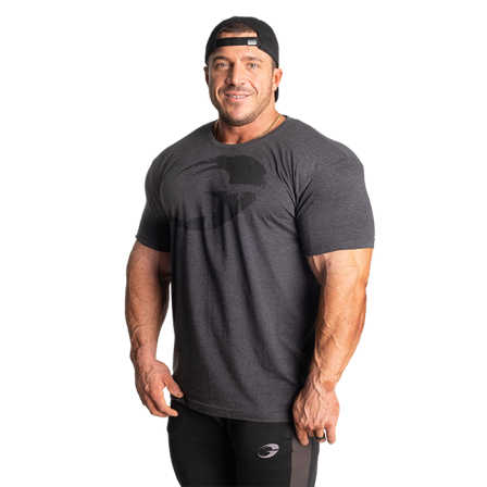 GASP Cadet Tee, Dark Grey Melange